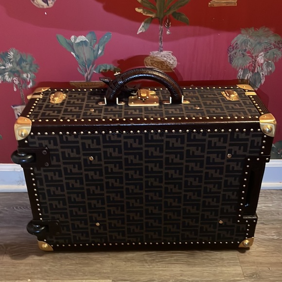 Fendi unisex FF Zucca monogram logo luggage trunk briefcase bag !collectable! - Picture 13 of 17